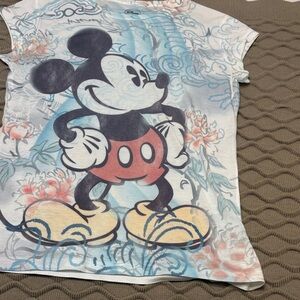 Disney Mickey Mouse Kids T-Shirt - White and Red with Yellow Accents
